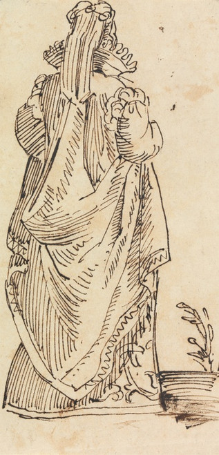 Digital Print - Study of a Woman, at Rear View by Benjamin Robert Haydon