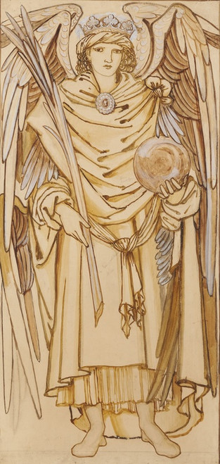 Digital Print - The Angels of the Hierarchy - Virtutes by Sir Edward Coley Burne-Jones