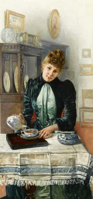 Digital Print - Tea Time by Franois Brunery