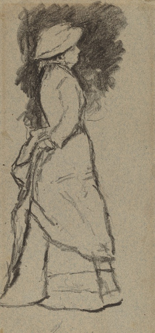Digital Print - Standing Woman in Profile by Homer Dodge Martin