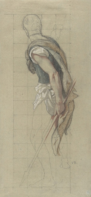 Digital Print - Study of a Soldier by Victor-Franois-Eloi Biennourry
