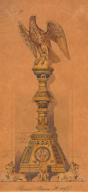 Digital Print - Design executed for Jones and Willis, metal and wood-workers and church furniture manufacturers of Birmingham and London by George Edmund Street
