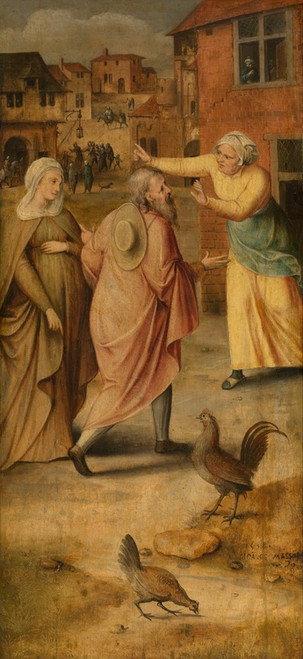 Digital Print - Mary and Joseph Find no Lodgings in Bethlehem by Jan Massijs