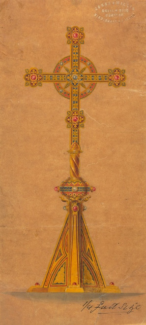 Digital Print - Design executed for Jones and Willis, metal and wood-workers and church furniture manufacturers of Birmingham and London by George Edmund Street