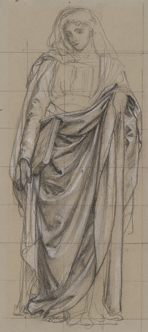 Digital Print - Study for an Allegorical Figure of Religion by Edward John Poynter