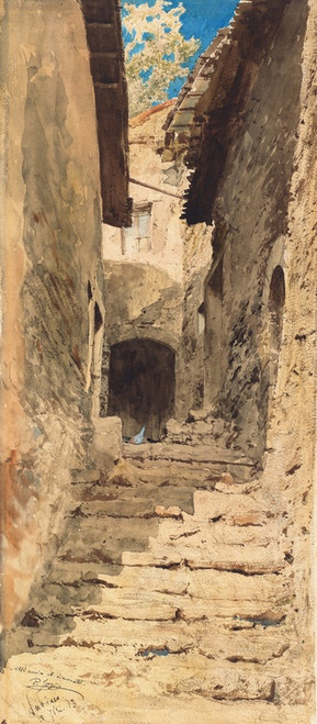 Digital Print - A View in Subiaco by Pio Joris