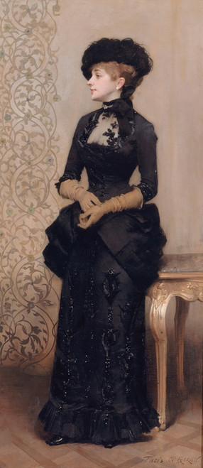 Digital Print - Femme aux gants, dite La Parisienne by Charles Giron