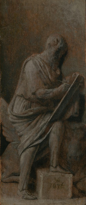 Digital Print - Vier evangelisten: Lucas by Caesar Van Everdingen