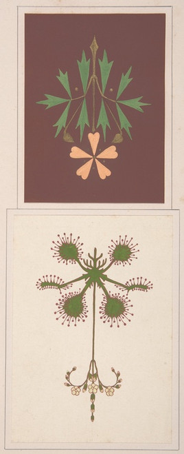 Digital Print - Design drawing by Christopher Dresser