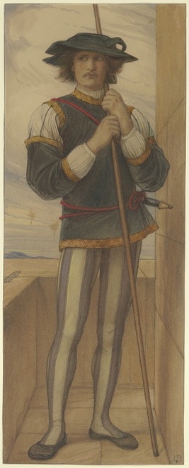 Digital Print - Turmwchter aus ritterlicher Zeit by Eduard von Steinle
