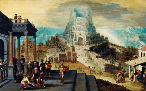 The Tower Of Babel by Hendrick van Cleve III: Digital File: JPG
