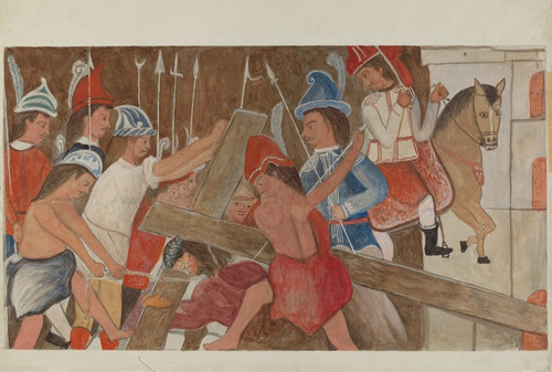 Station of The Cross No. 3 - Jesus Falls the First Time by William Herbert: Digital File: JPG