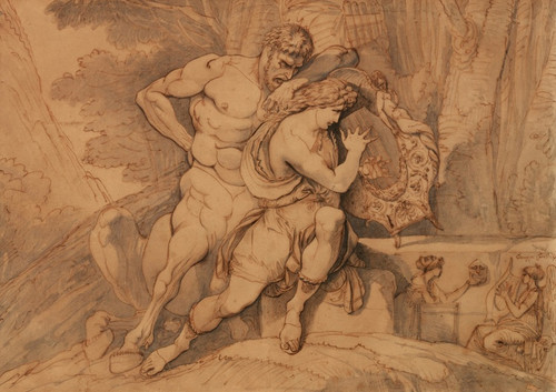TheEducationofAchilles by Chiron by Giuseppe Cades: Digital File: JPG