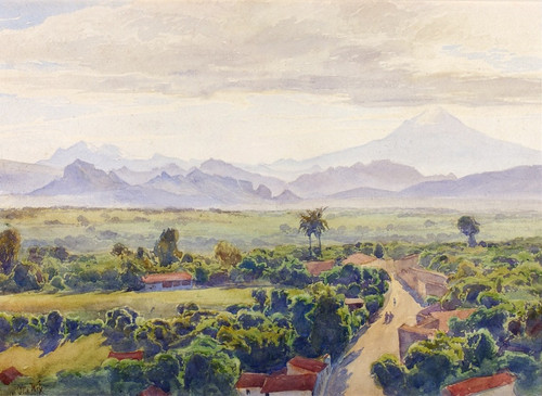 View of Cuernavaca by Henry Otto Wix: Digital File: JPG