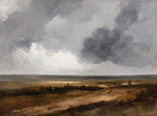 Sun Effect On The Plain by Georges Michel: Digital File: JPG
