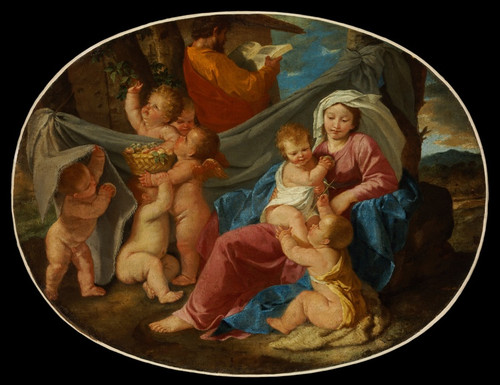 The Rest On The Flight Into Egypt by Nicolas Poussin: Digital File: JPG