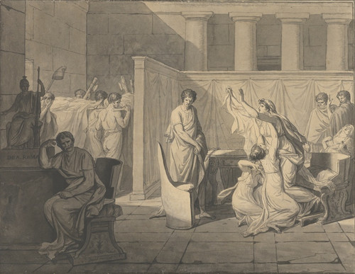 The Lictors Bringing Brutus the Bodies of His Sons by Jacques Louis David: Digital File: JPG