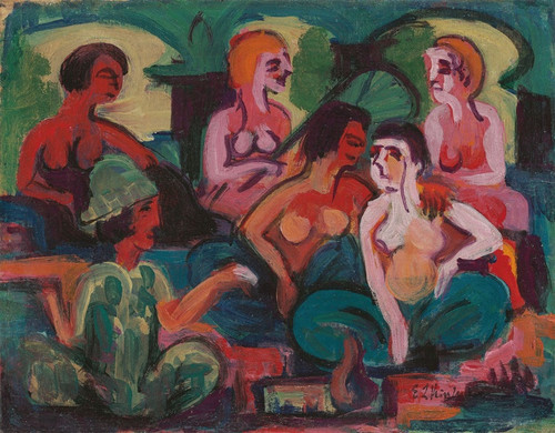 Im Palast der Prinzessinnen by Ernst Ludwig Kirchner: Digital File: JPG