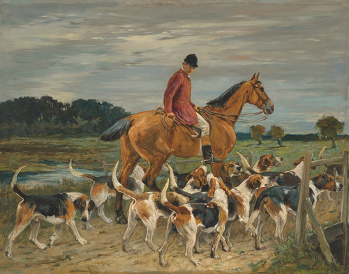 Huntsman and hounds by John Emms: Digital File: JPG