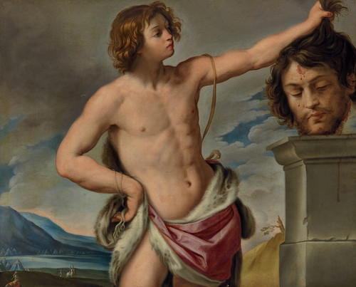 David with the head of Goliath by Giovanni Andrea Sirani: Digital File: JPG