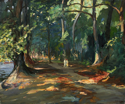 The path by the river, Maidenhead by Sir John Lavery: Digital File: JPG