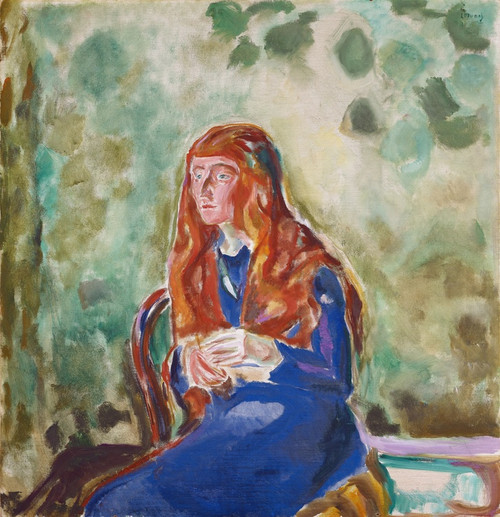 Portrait Of Kte Perls by Edvard Munch: Digital File: JPG
