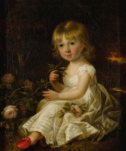 Portrait Of A Young Girl by Sir William Beechey: Digital File: JPG
