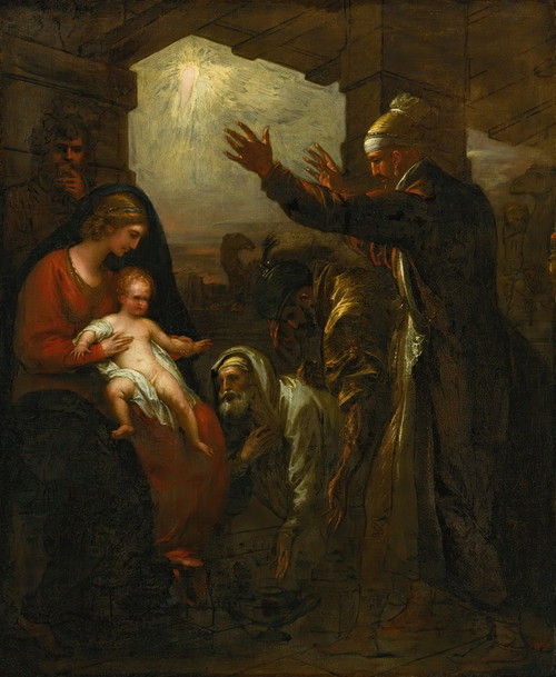 The Wise Men's Offering by Benjamin West: Digital File: JPG