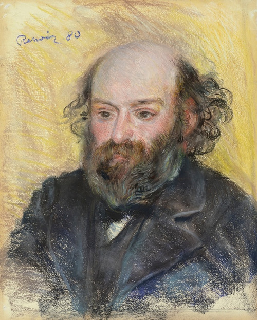 PORTRAIT DE CZANNE by Pierre-Auguste Renoir: Digital File: JPG