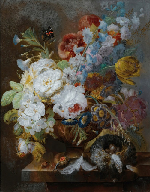 Still life with flowers by George Frederik Ziesel: Digital File: JPG