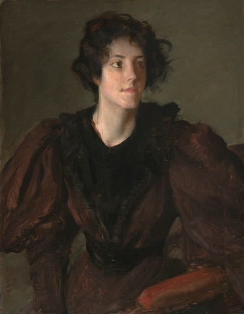 Study Of A Young Woman by William Merritt Chase: Digital File: JPG