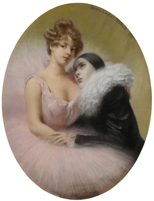 Pierrot and Ballerina by Pierre Carrier-Belleuse: Digital File: JPG