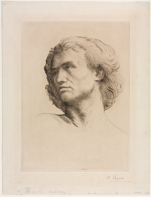 Head of a Man by Alphonse Legros: Digital File: JPG