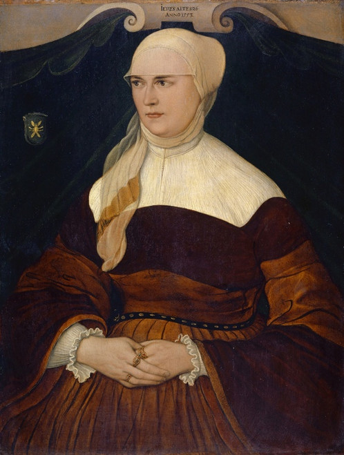 Portrait Of Anna Hungerl, Wife Of The Munich Councillor Joseph Schowinger Von Wyl by Hans Mielich: Digital File: JPG