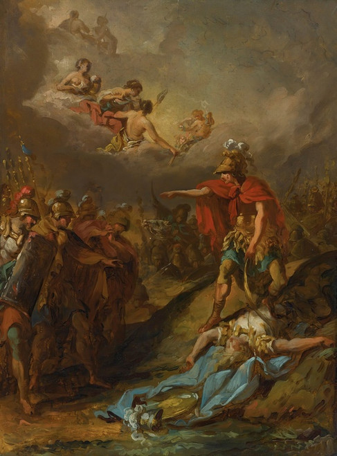 The Death Of Pallas by Jacques Sablet: Digital File: JPG
