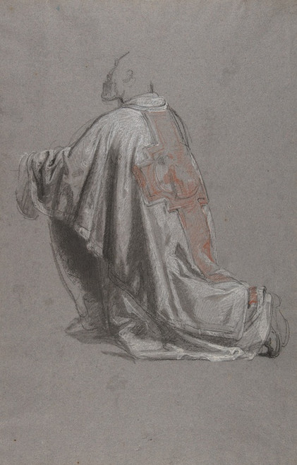Drapery Study for a Bishop by Isidore Pils: Digital File: JPG
