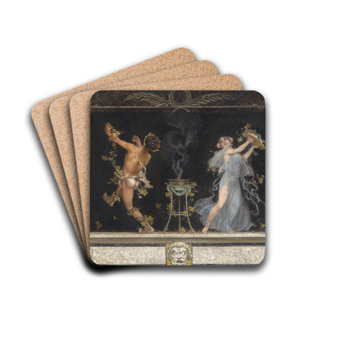 Supraporte Rmisches Fries by Sebastian Lucius Drink Coasters - set of 4 Supraporte Rmisches Fries by Sebastian Lucius Drink Coasters - set of 4