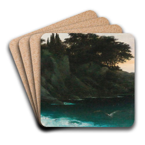Capri by Karl Wilhelm Diefenbach Art Drink Coaster set