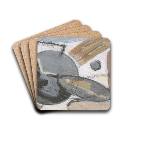 Komposisjon by Ragnhild Keyser Drink Coasters - set of 4