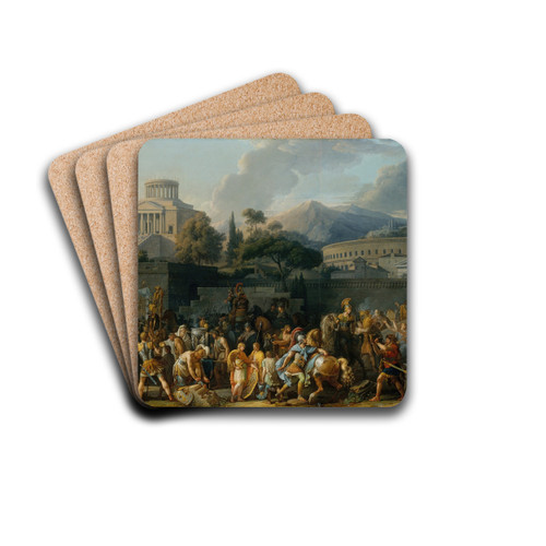 The Triumph of Aemilius Paulus by Carle Vernet Drink Coasters - set of 4 The Triumph of Aemilius Paulus by Carle Vernet Drink Coasters - set of 4