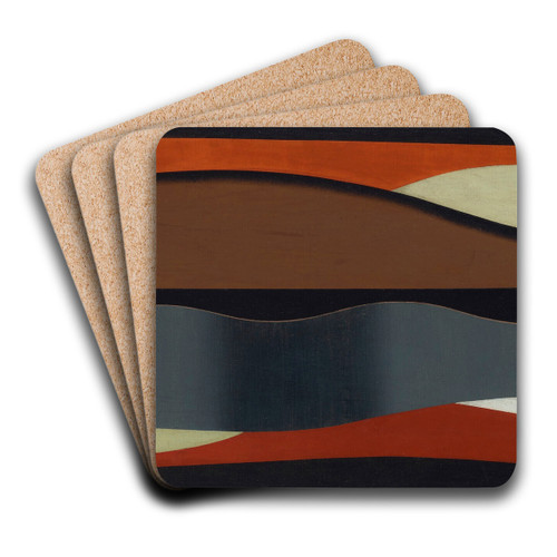 Sans titre by Georges Valmier Art Drink Coaster set Sans titre by Georges Valmier Art Drink Coaster set