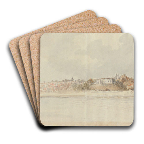 View of Arundel by Charles Gore Art Drink Coaster set