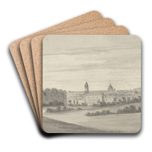 Rome From the Baths of Caracalla by Isaac Weld Art Drink Coaster set Rome From the Baths of Caracalla by Isaac Weld Art Drink Coaster set