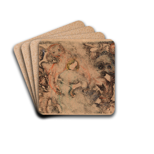 Frieze with Little Monsters by James Ensor Drink Coasters - set of 4