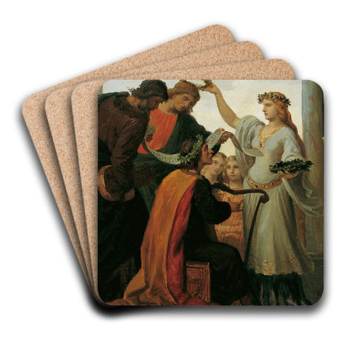 Leopold der Glorreiche als Frderer der Knste und Wissenschaften by Karl von Blaas Art Drink Coaster set Leopold der Glorreiche als Frderer der Knste und Wissenschaften by Karl von Blaas Art Drink Coaster set