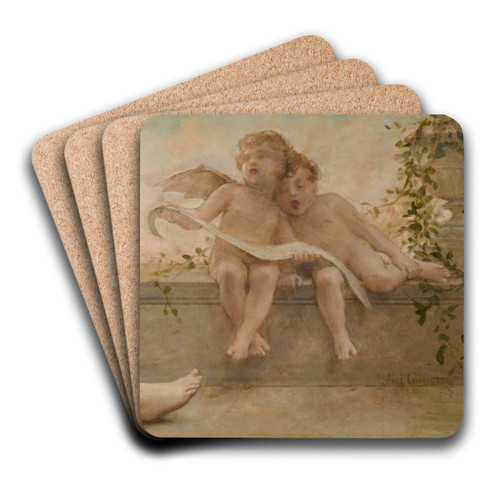 Daydreaming at Dusk by Lon Franois Comerre Art Drink Coaster set Daydreaming at Dusk by Lon Franois Comerre Art Drink Coaster set
