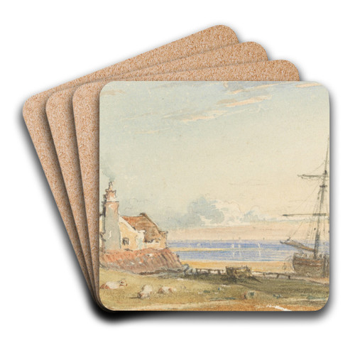 The Welsh Coast by John Varley Art Drink Coaster set
