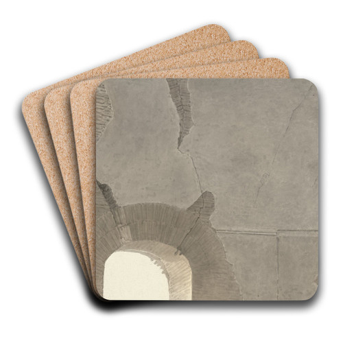Part of the Vault of the Temple of Minerva Medica in Rome by Josephus Augustus Knip Art Drink Coaster set Part of the Vault of the Temple of Minerva Medica in Rome by Josephus Augustus Knip Art Drink Coaster set