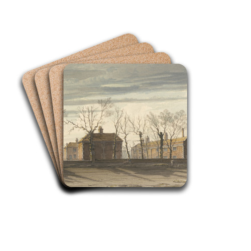 The Fishmonger's Almhouses, Newington Butts, London by Robert Bremmel Schnebbelie Drink Coasters - set of 4