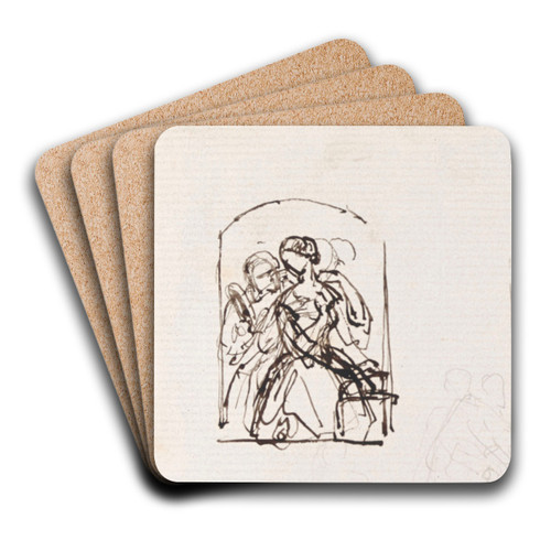 Attitudes by Nicaise De Keyser Art Drink Coaster set